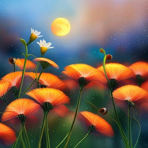 Botanical Elements and Weather Phenomena in Surreal Digital ...