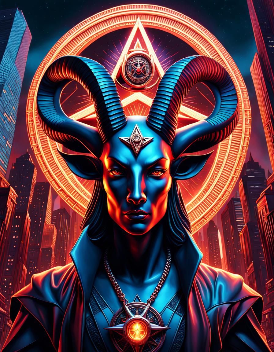 Cyber Baphomet of the Illuminati