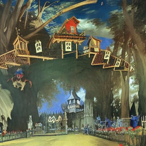 Friendly Vampire Theme Park in Gothic Style