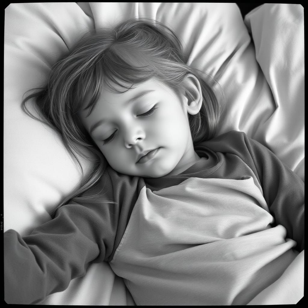 Math Girl is Very Sleepy: An AI Rendering