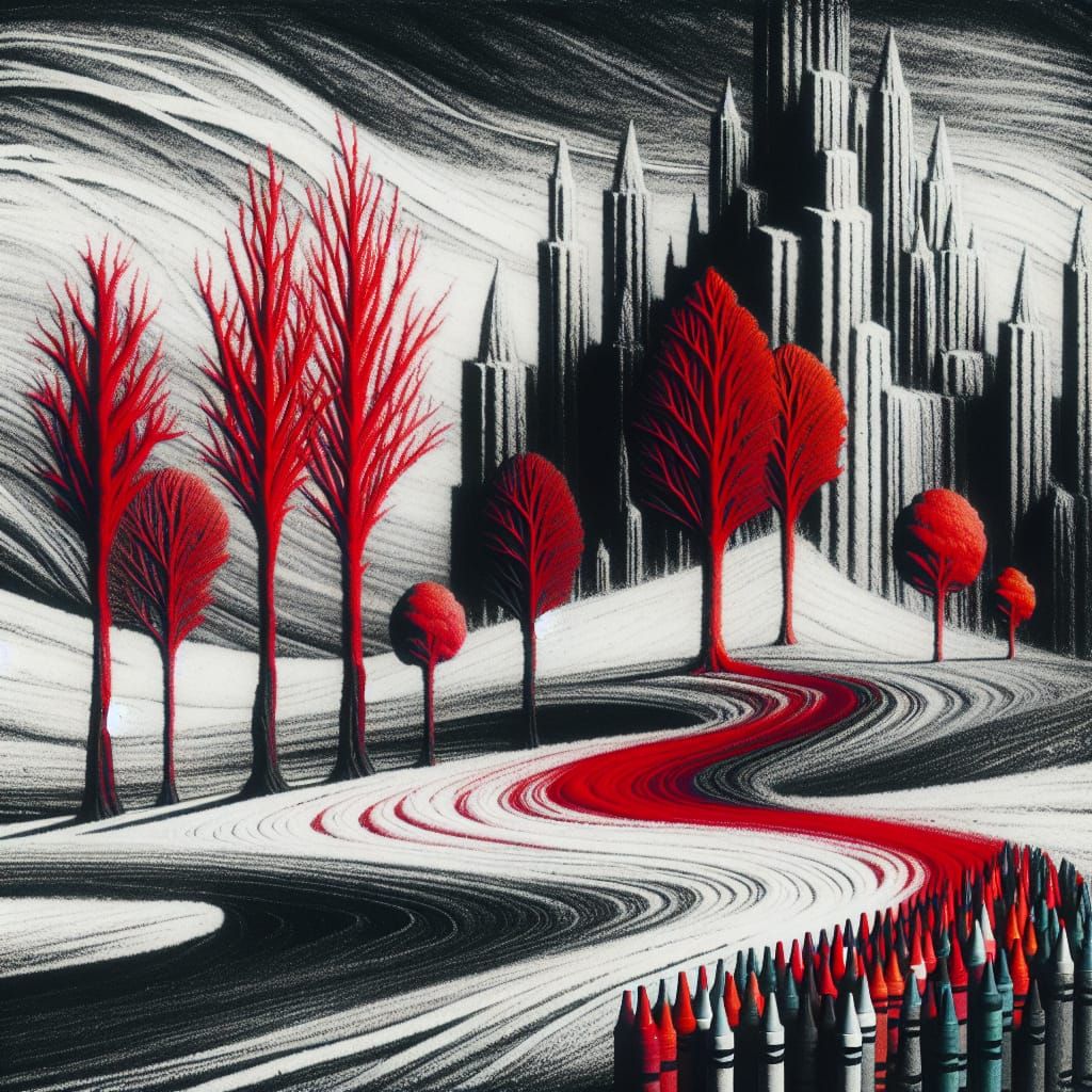 Kids Crayon drawings ,surreal child's drawing , rayograph , ...