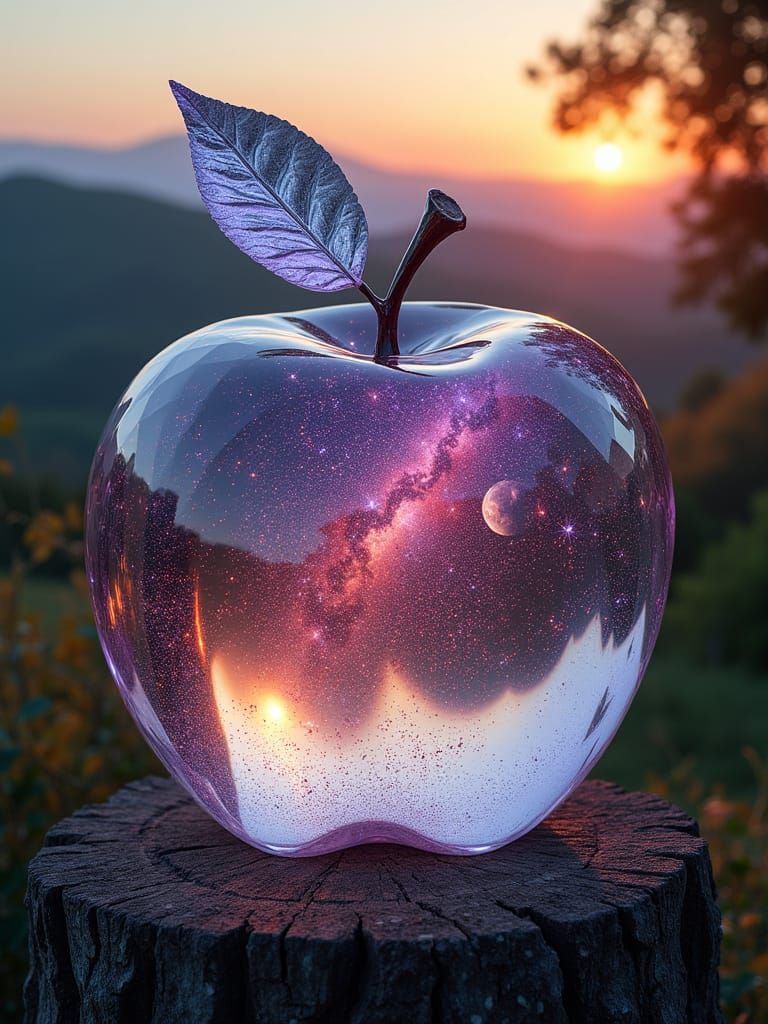 Crystal Apple in Cosmic Orchard