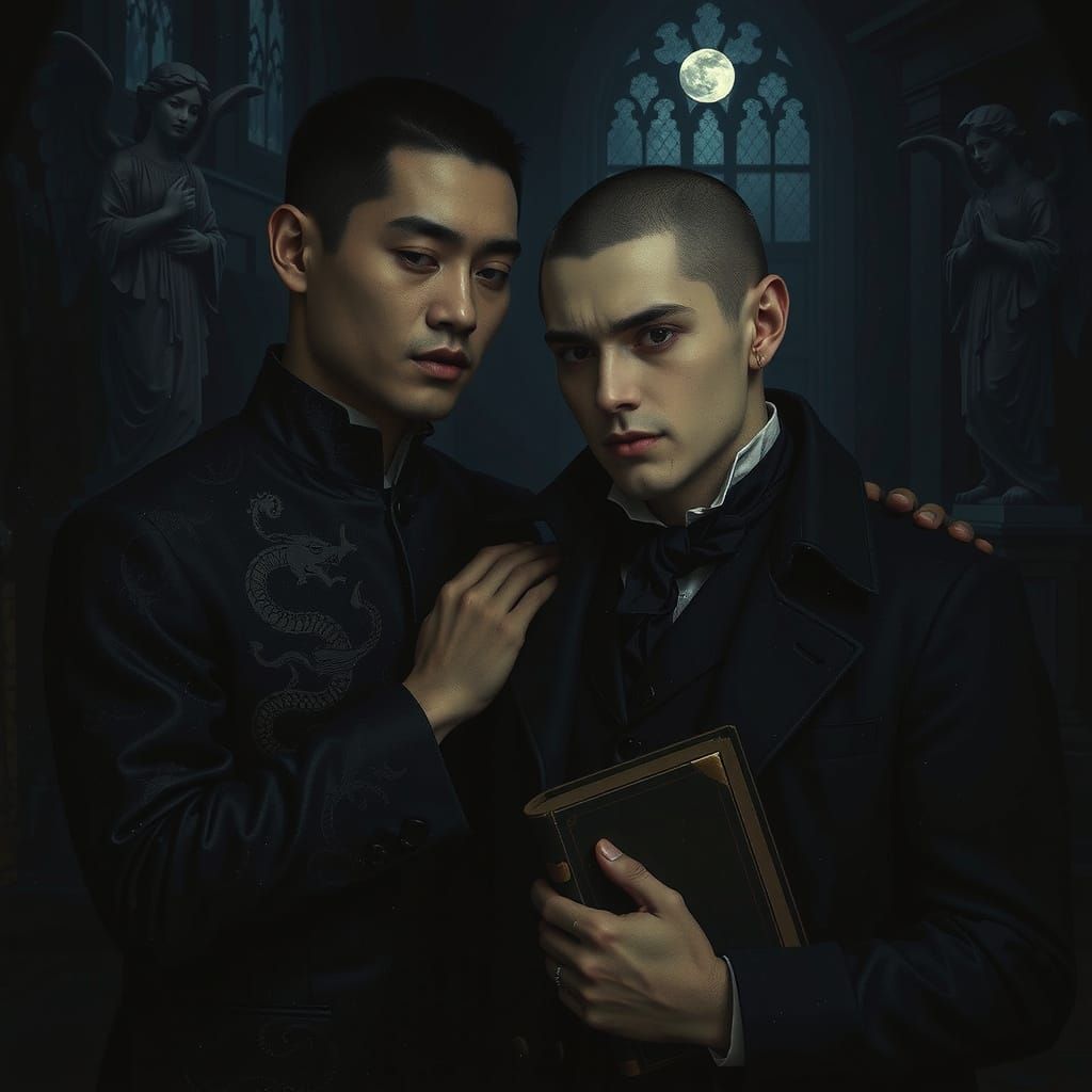Vampire Camaraderie in Gothic Library