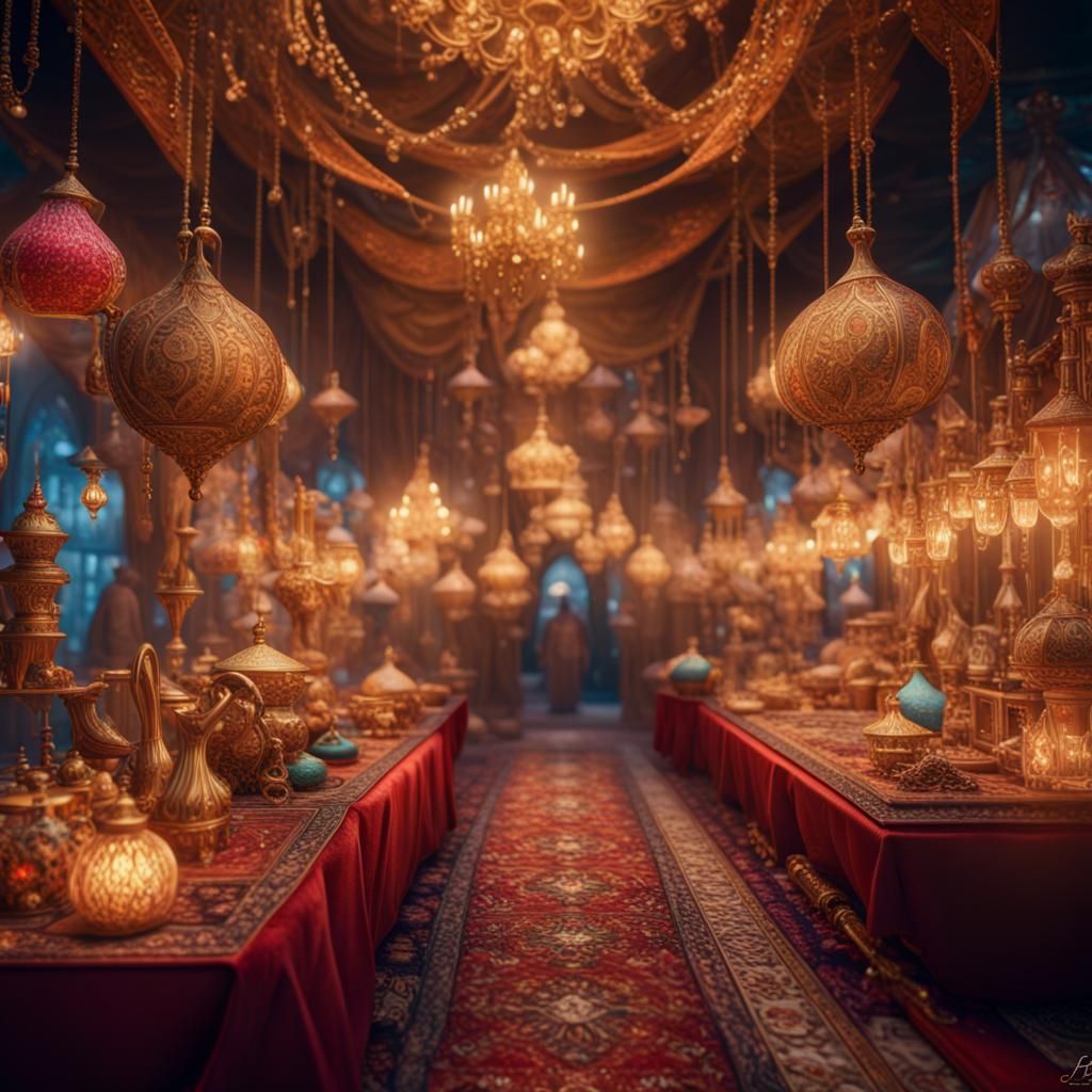 Fairytale Market in Hypermaximalist Style