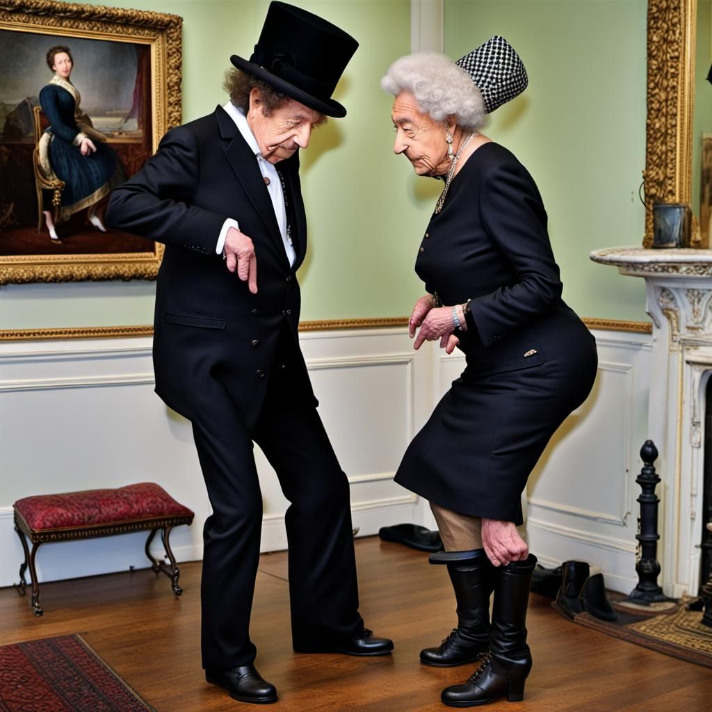 Queen Victoria Learns Twerking from Bob Dylan