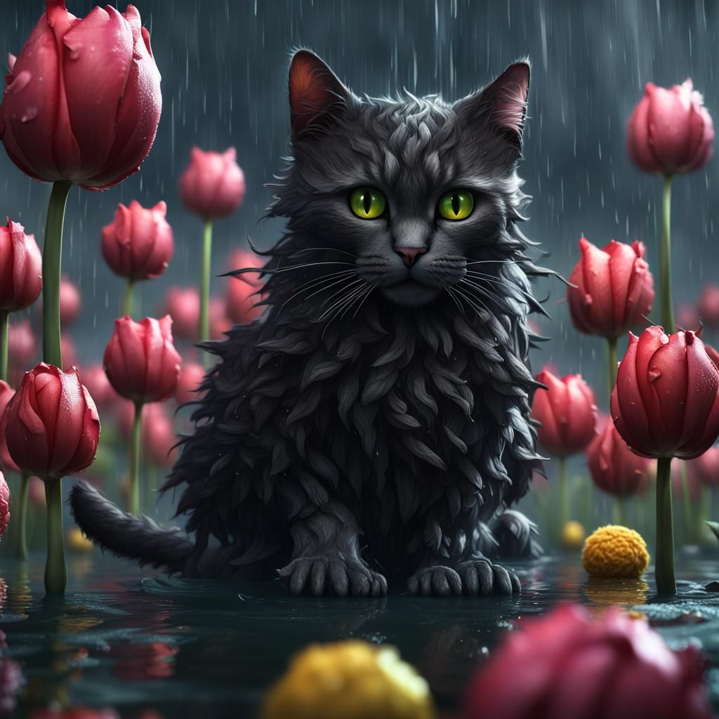 Pirate Cat Army on Stormy Seas