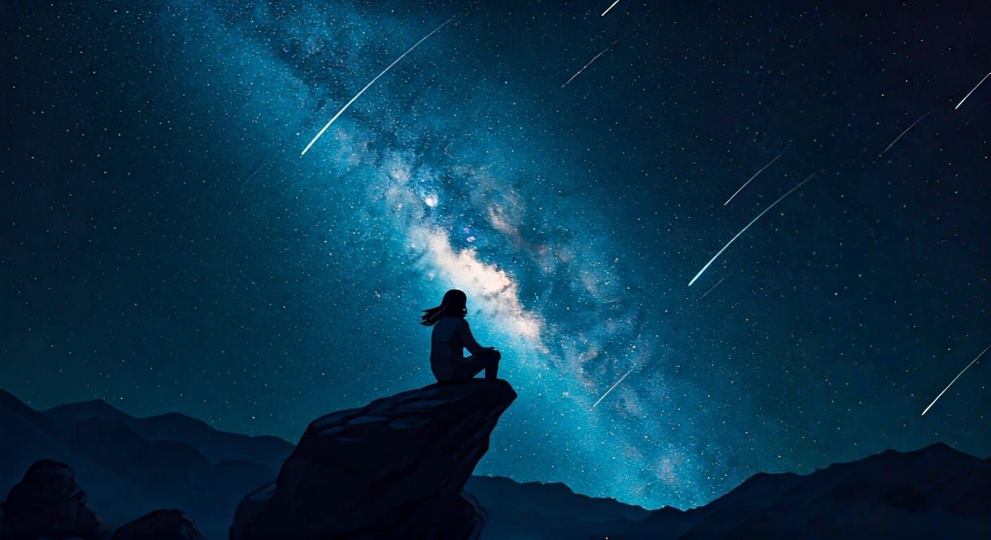 Celestial Tapestry: A Nighttime Dreamscape