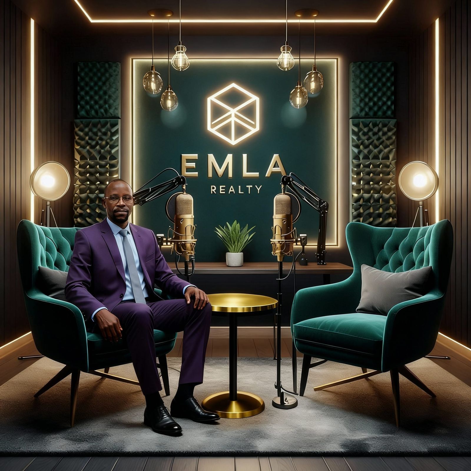 Man Seamlessly Integrated into Emela Realty Studio