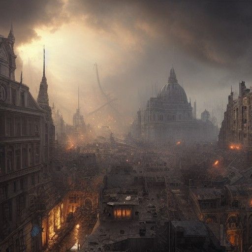 World War 3: Hyperrealistic Urban Chaos and Destruction