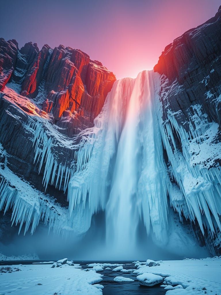 Frozen Waterfall