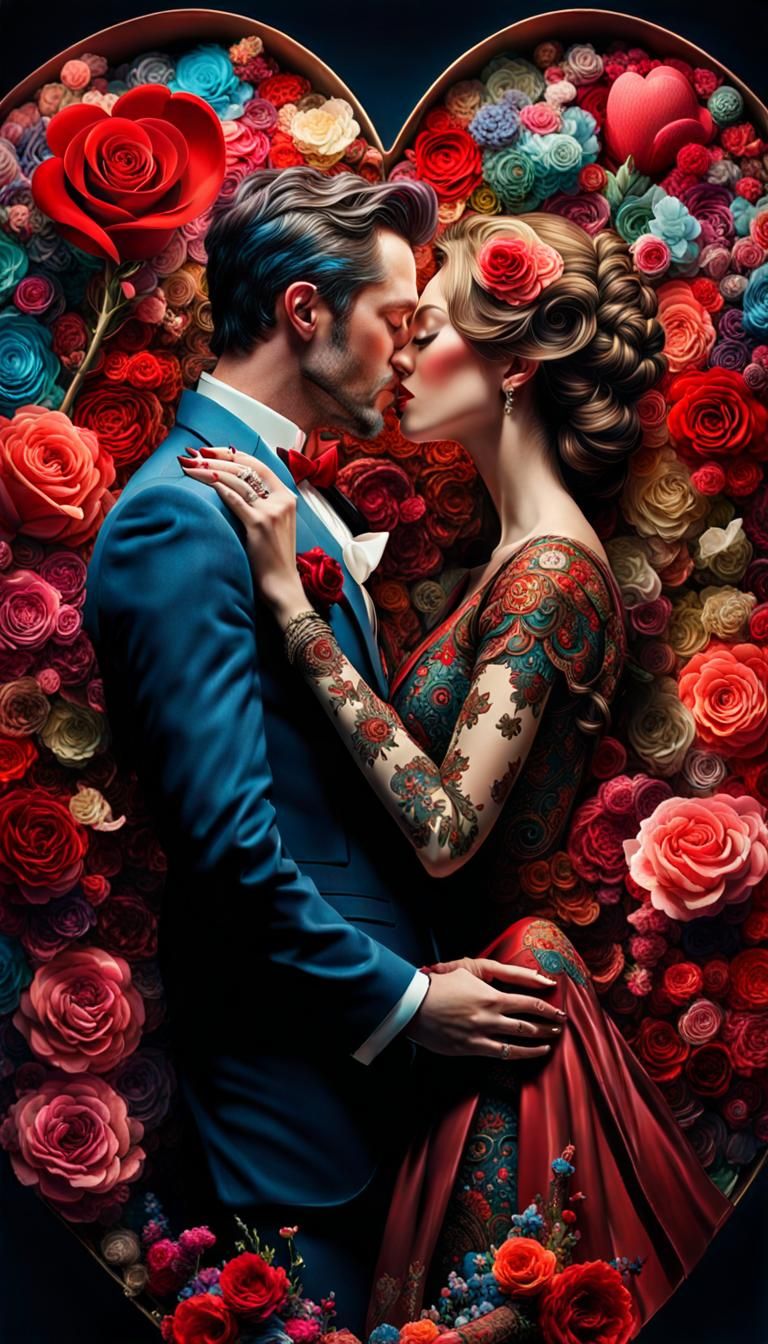 Exploding Chocolate Heart Box Fantasycore Kiss