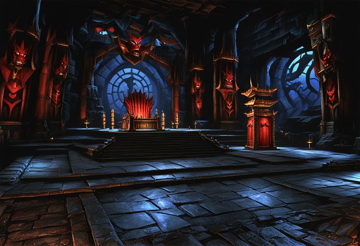 Shao Kahn's Throne Room in Outworld