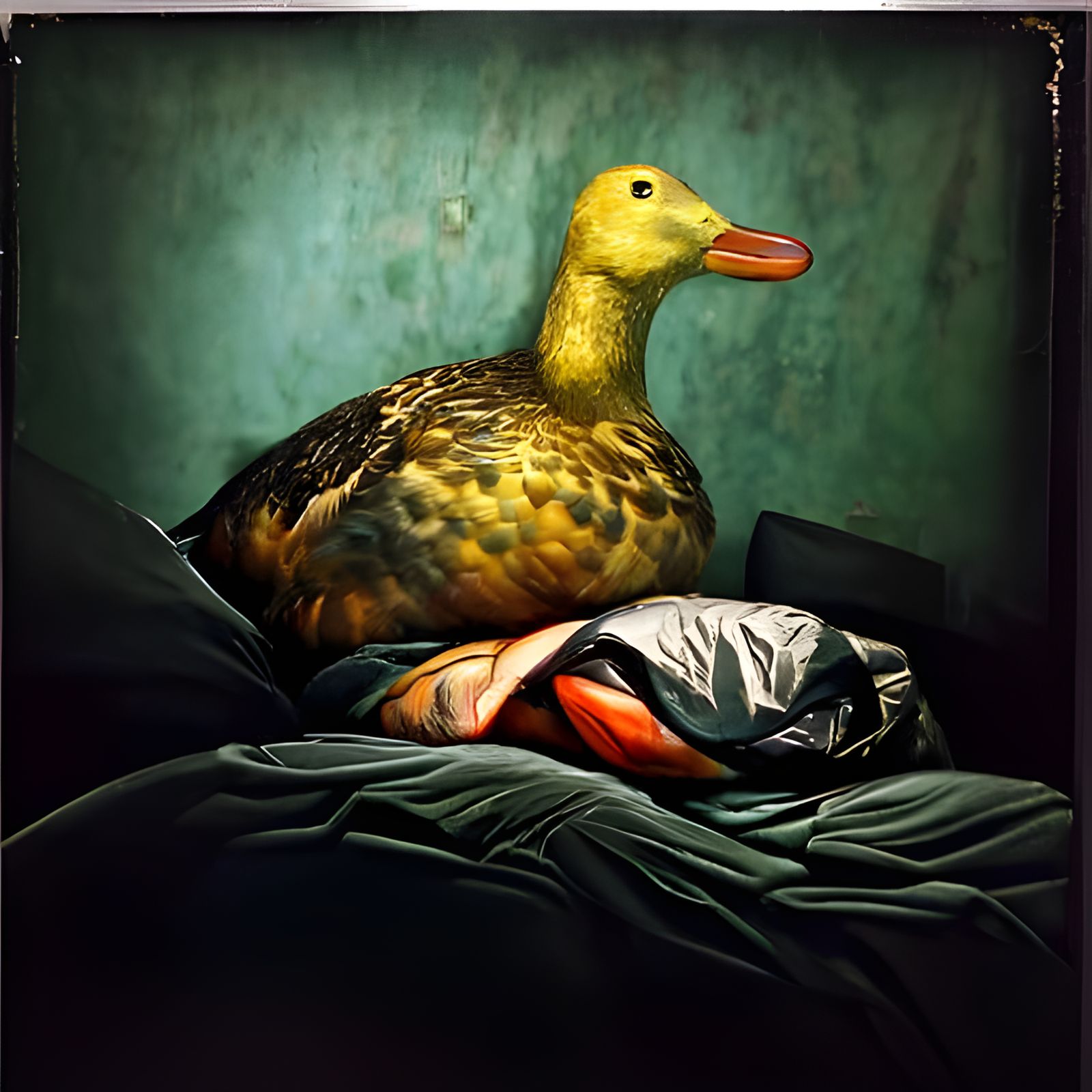 Duck and Bed Covers: Oil Painting in Enscape
