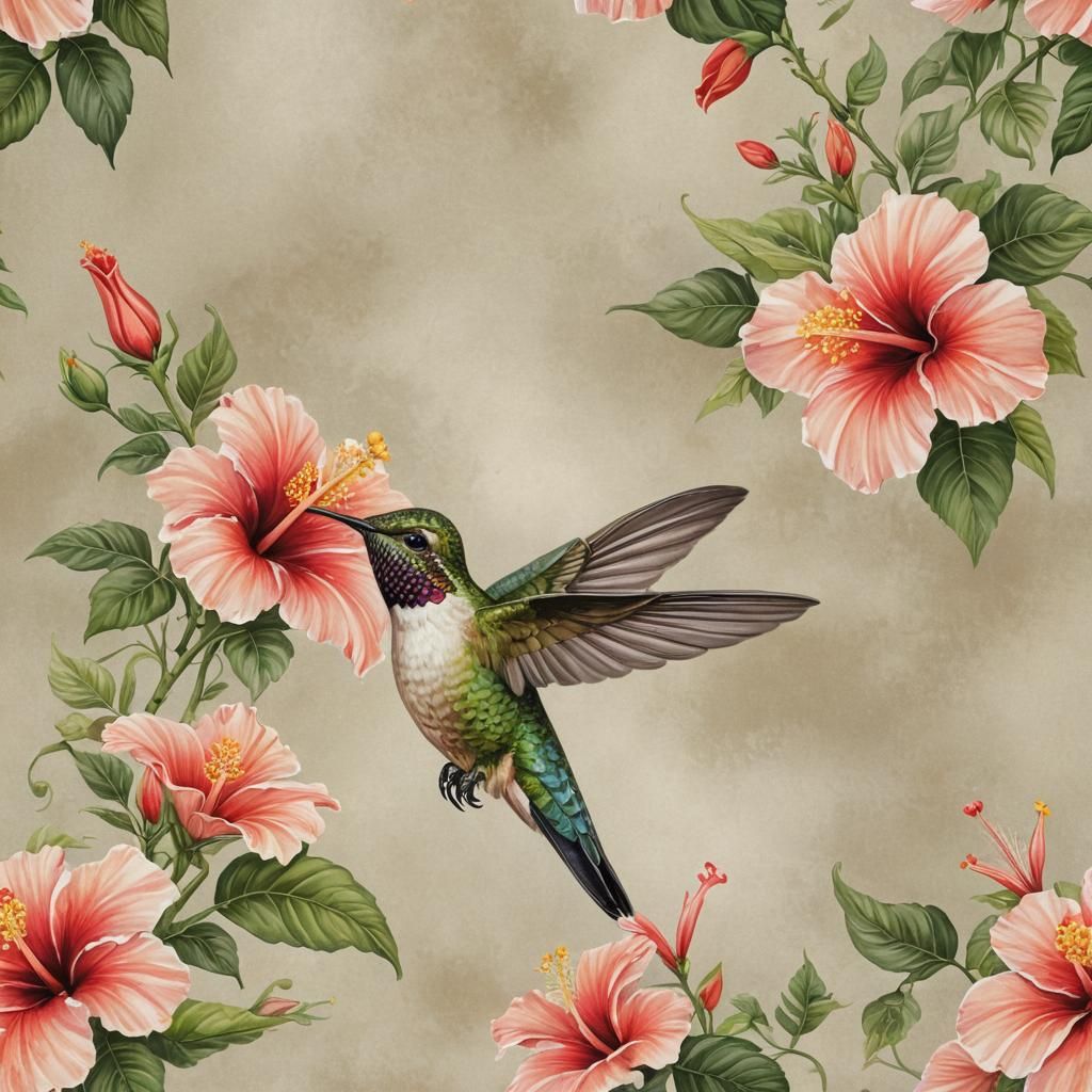 Hibiscus Hummingbird 1