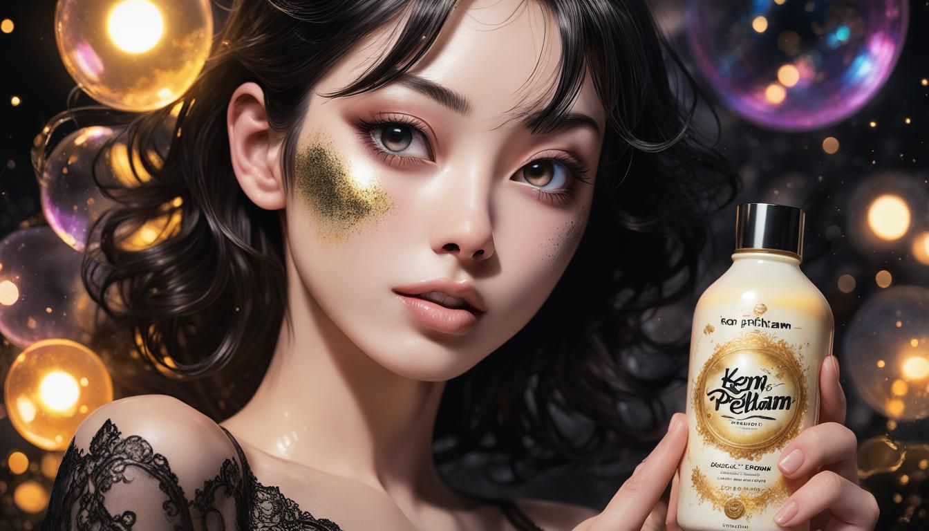 Ron Pelham Lotion Advertisement in Punkwave Style