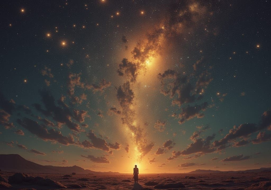 Surreal Space Masquerade with Dismantled Celestial Bodies