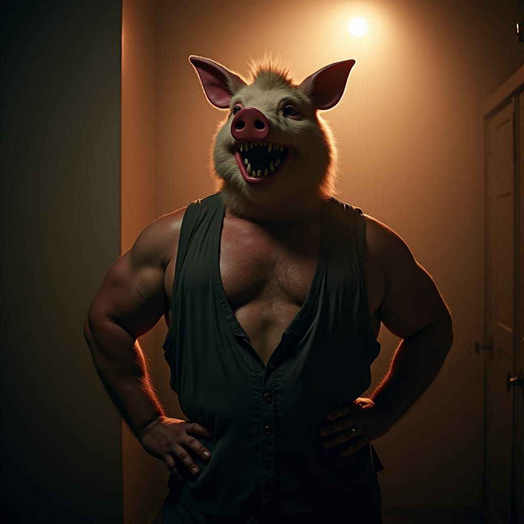 Mr. Beast as Pig in Cinematic Portrait