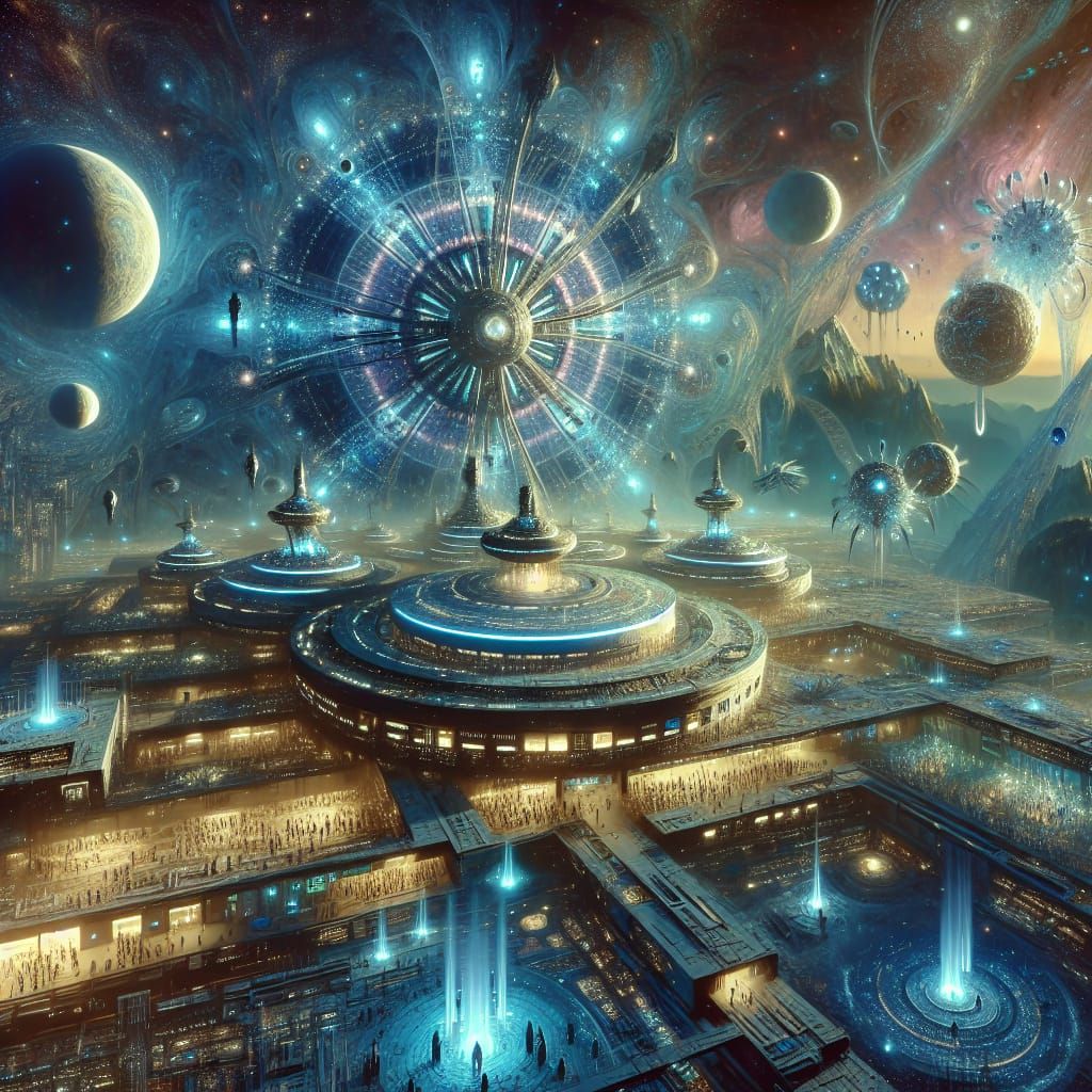 Intergalactic Space Station: A Digital Matte Painting