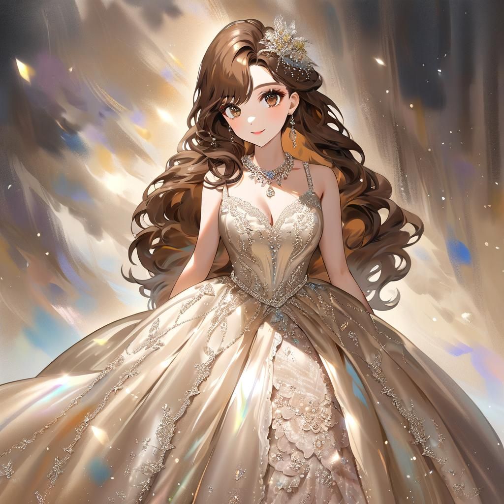 Anime Portrait with Chiaroscuro Lighting and Triadic Colors