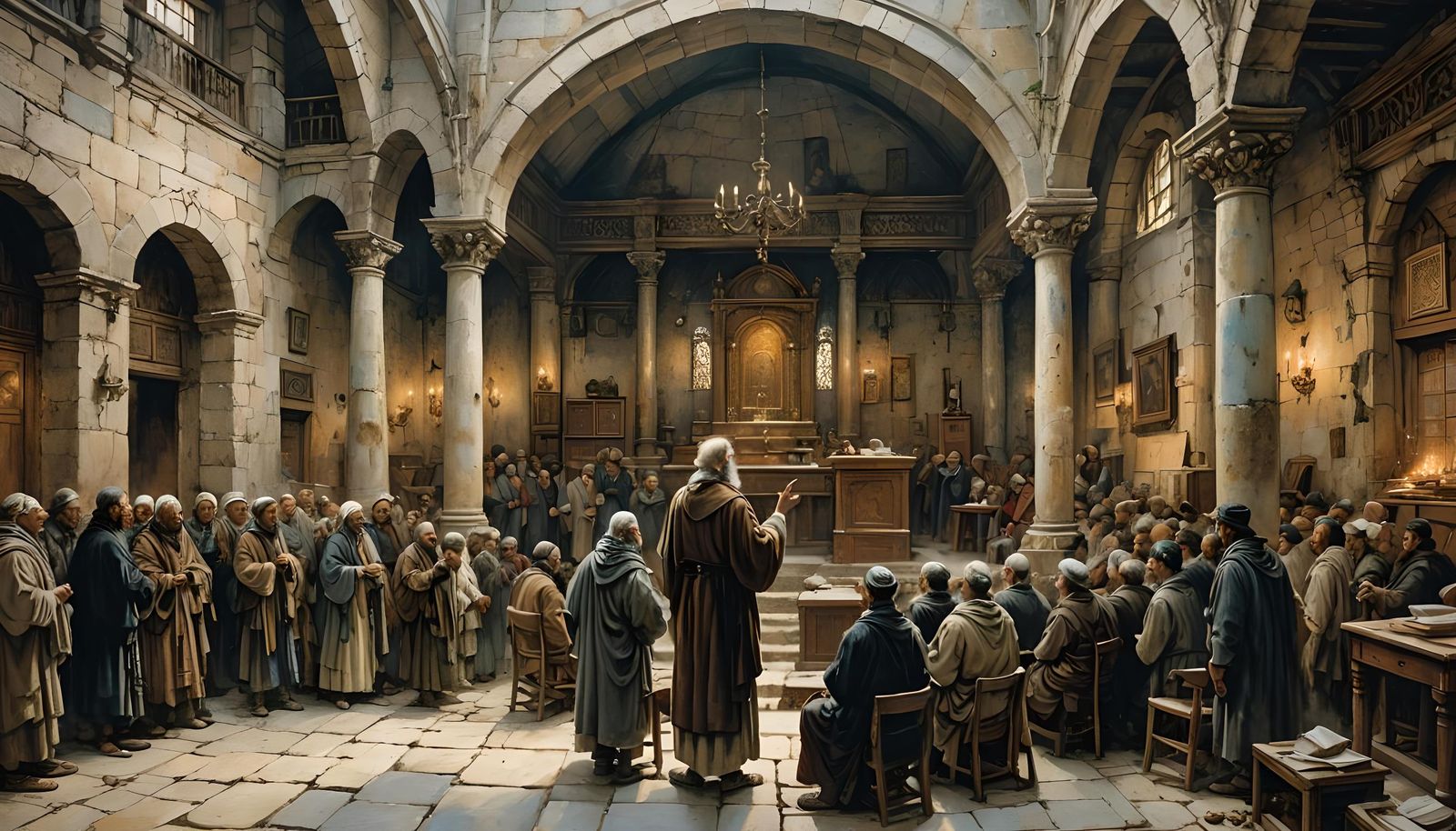 Preaching in a Synagogue: Rackham-Style Ancient Israel