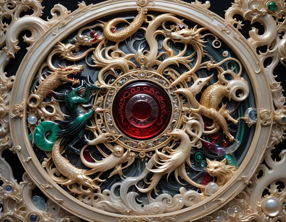 Anime Warriors Panel in Asian Style