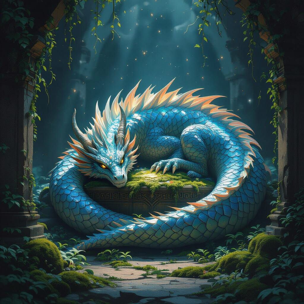 Celestial Dragon Sleeps in Forgotten Shrine