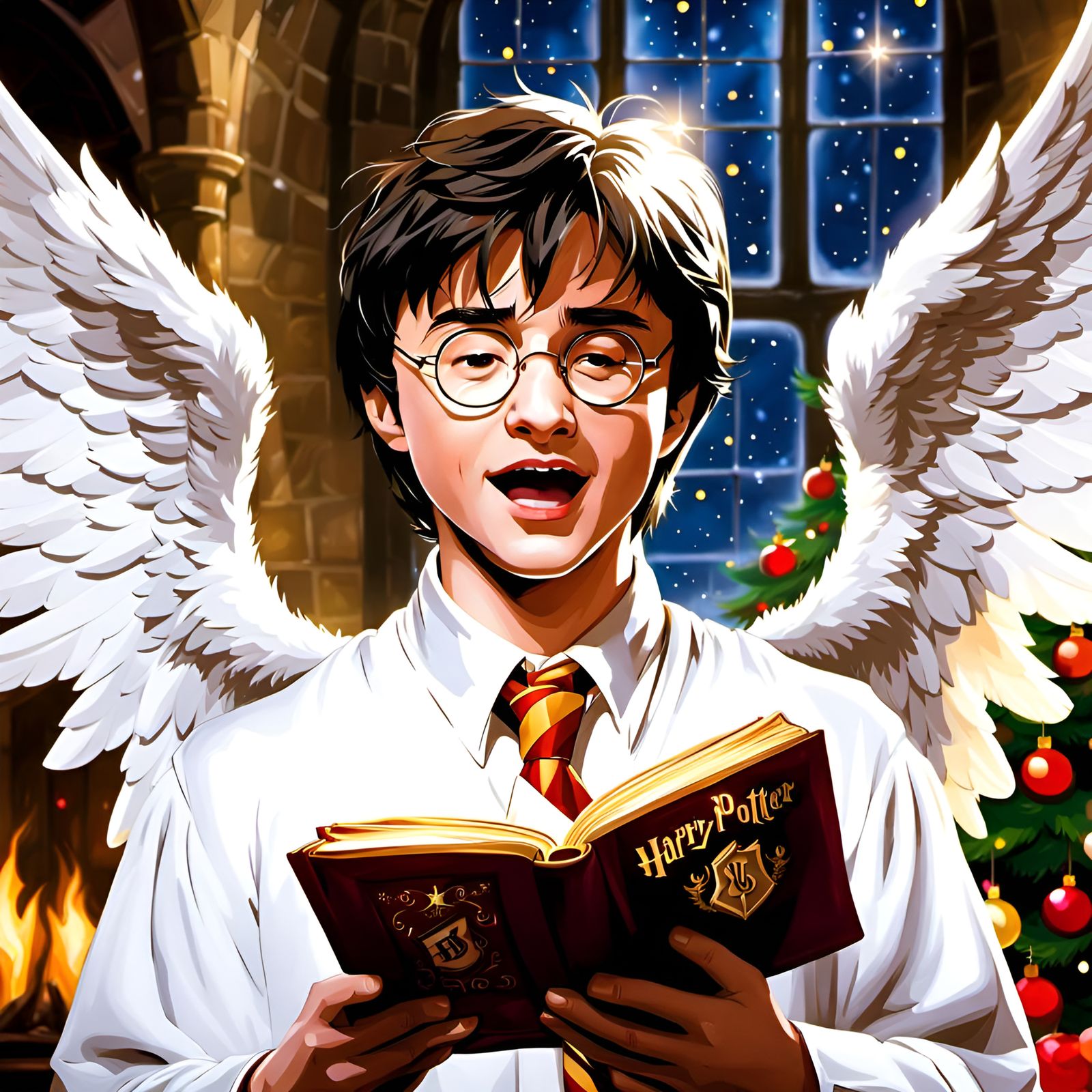 Harry Potter Angel Sings on Christmas Day