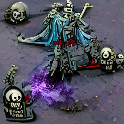 Lich Leading Undead Army in Dark Fantasy