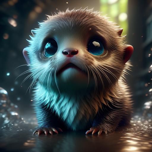 cute baby otter