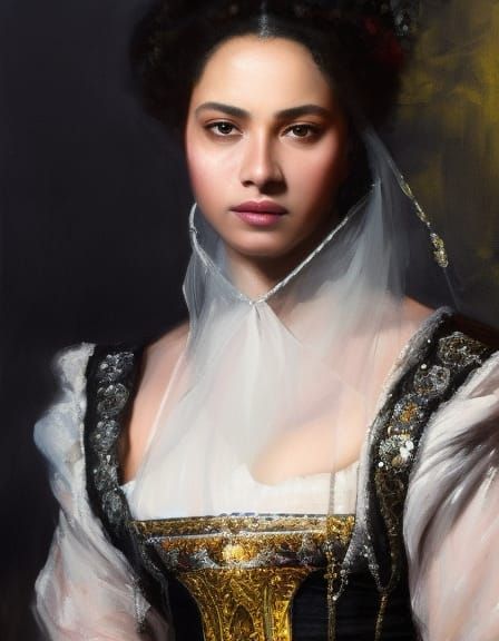 Desdemona Portrait in Victorian Speedpaint Style