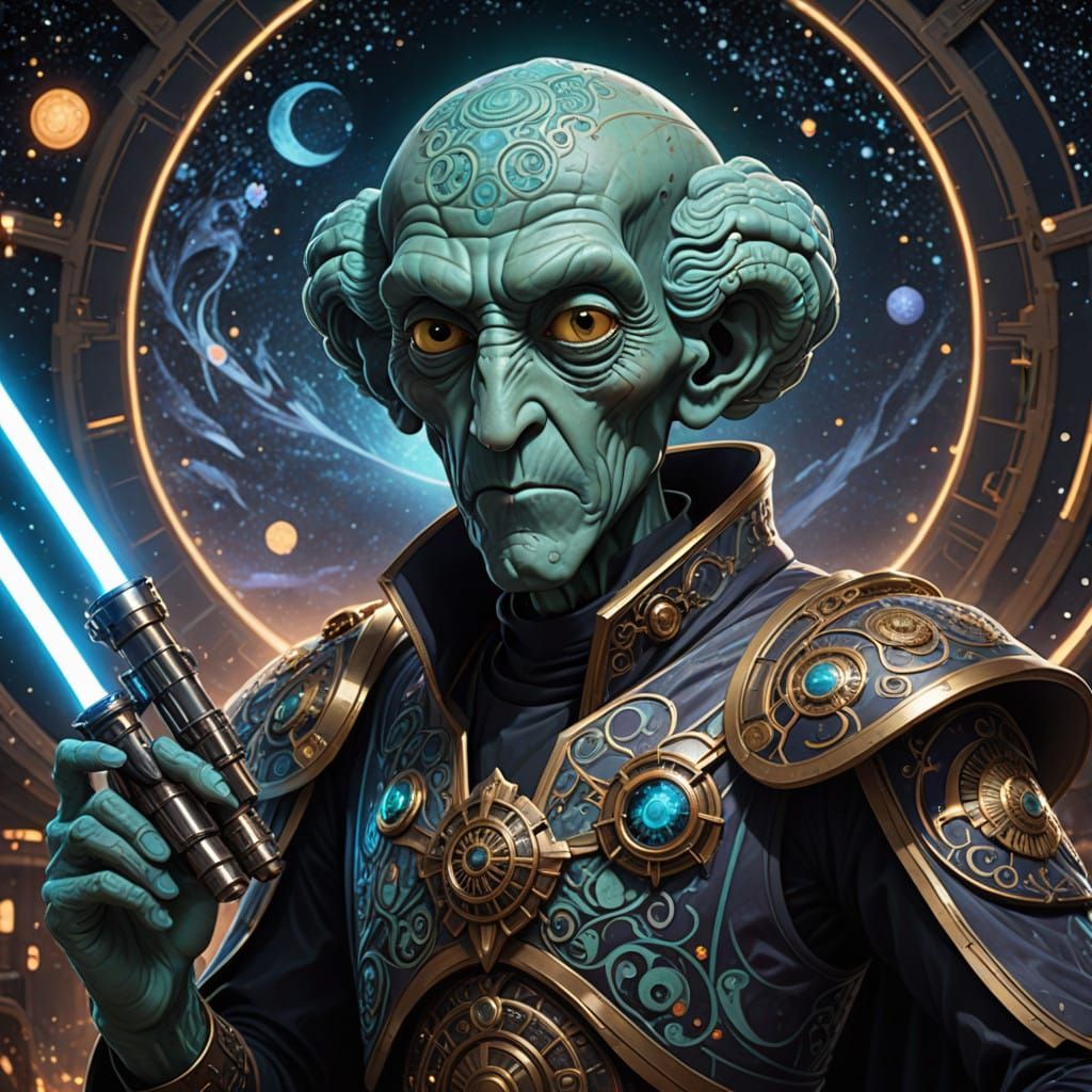 Squidward Embarks on a Galactic Quest