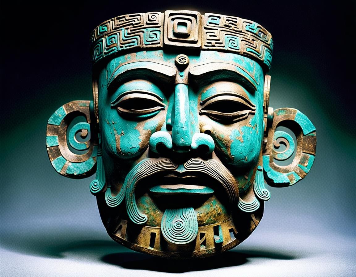 Ancient Sanxingdui Bronze Sculpture Art