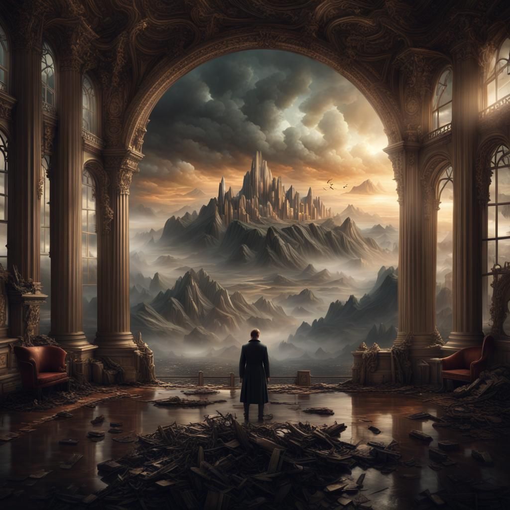 Cinematic Digital Painting of Mental Liberation