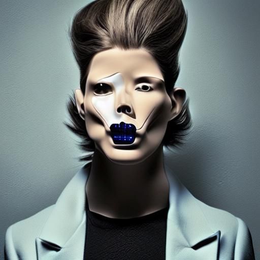 Blueberry Heart Fusion with Gold Wings in CGI