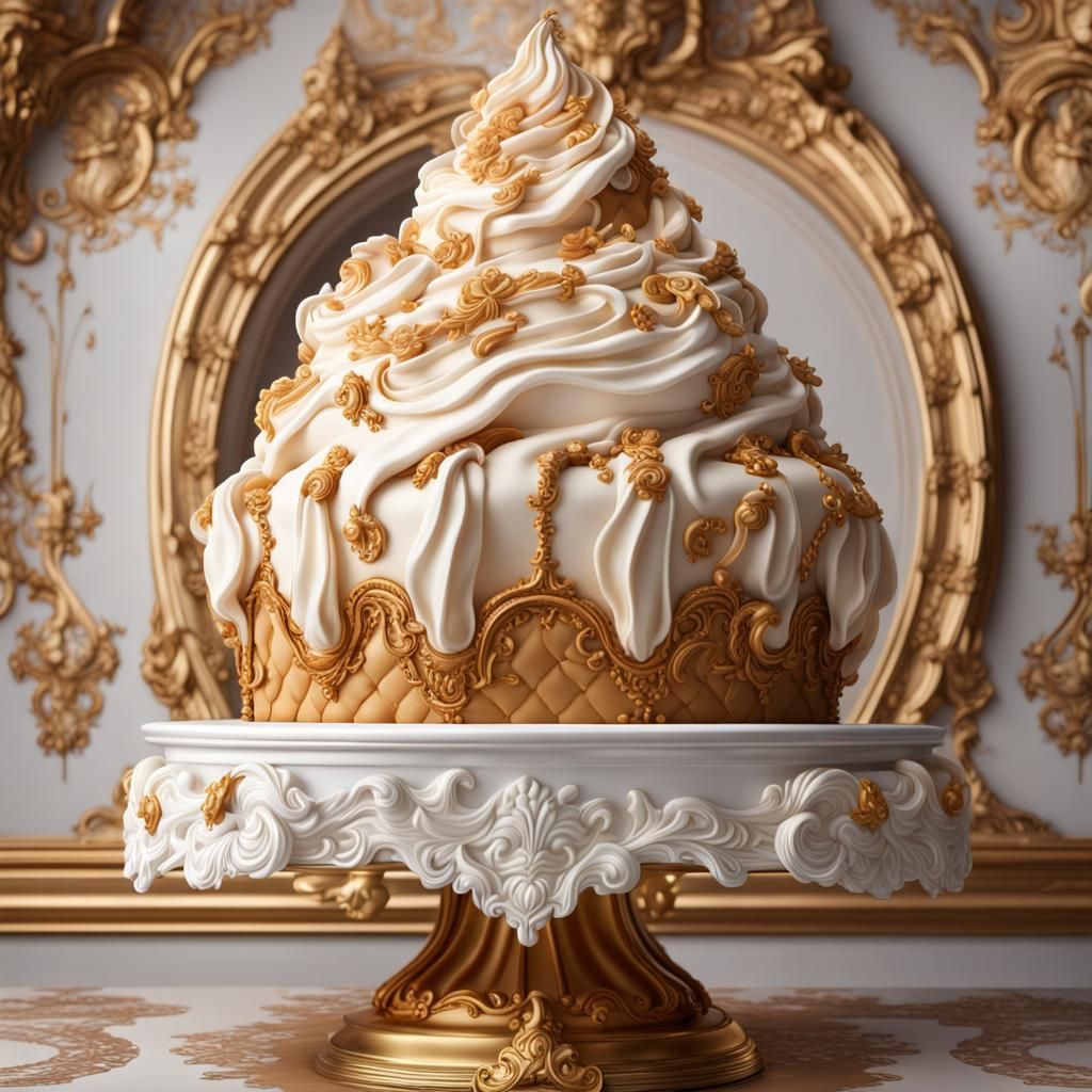 Opulent Whipped Cream Cake in Paris