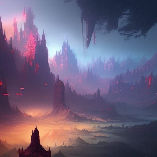 Fantastical Glitch Art in Deep Color