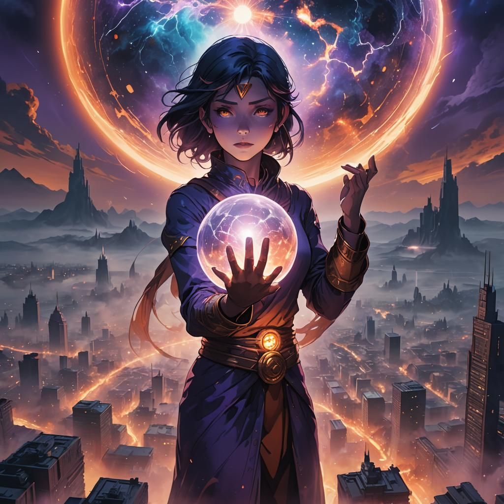 Anime Oracle's Prophecy: Monster City Destruction