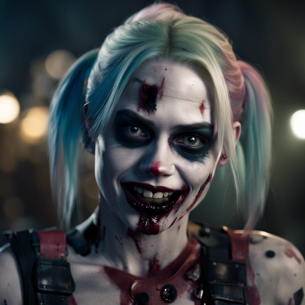 Live Action Zombie Harley Quinn in 1080p
