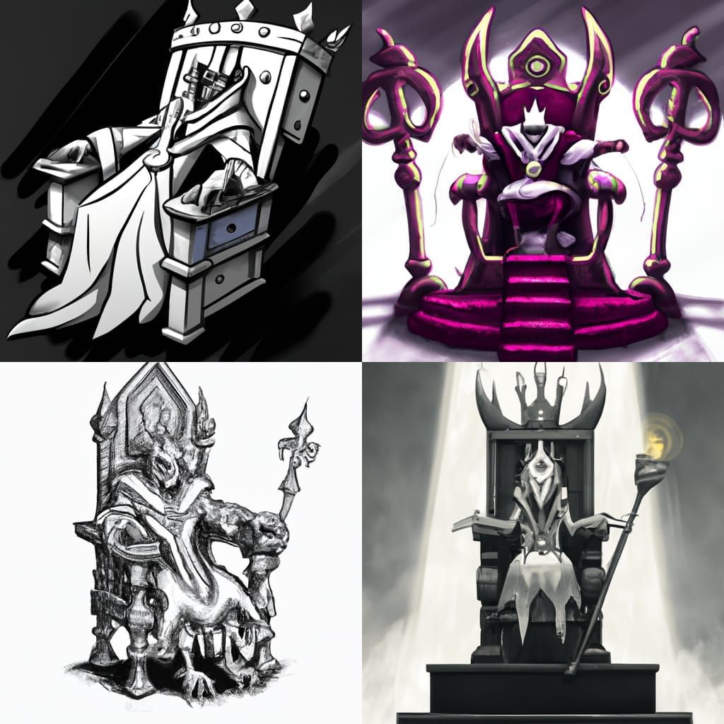 Undead Knight Guarding Empty Throne