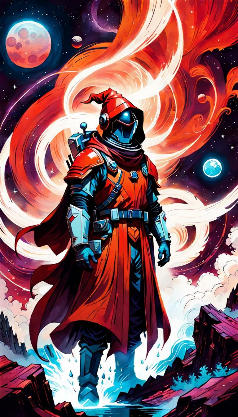 The Red Space Wizard
Poster Style
