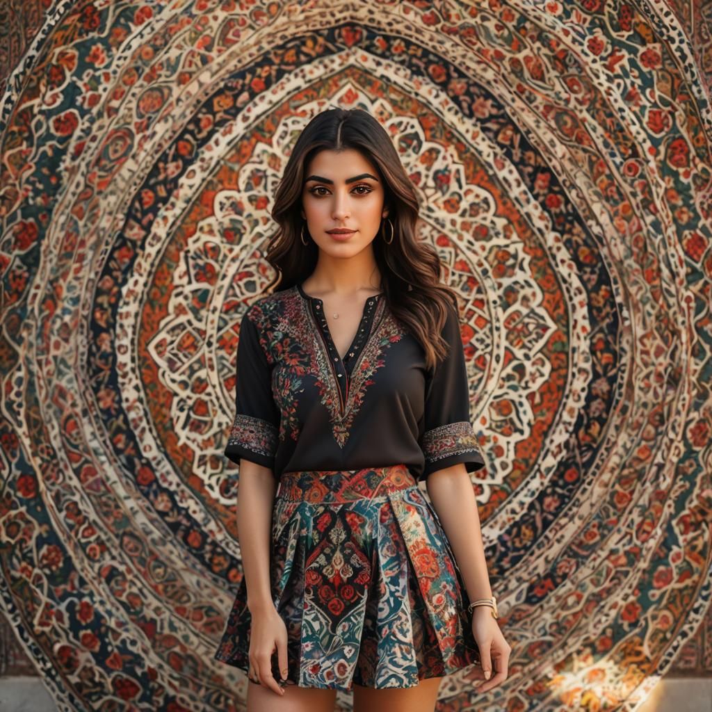 Young Iranian Woman in Modern Fashion