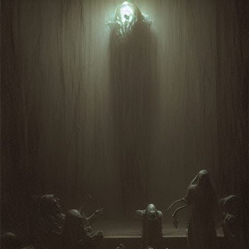 Horrific Dark Tale Art in Doré Style