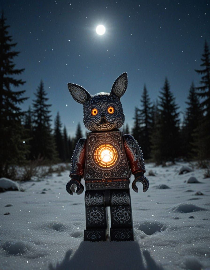 Ethereal Starlight in a Futuristic Landscape