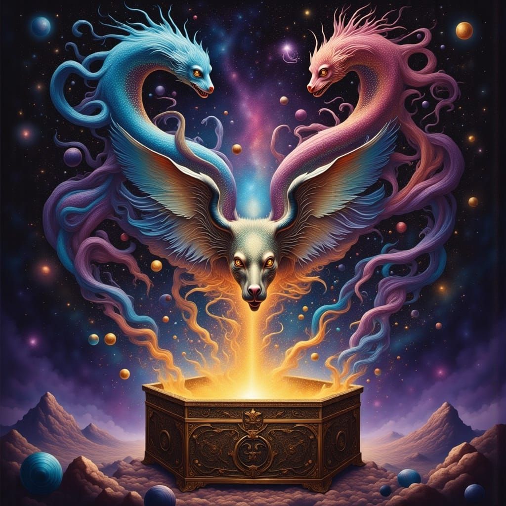 Surreal Pandora's Box Opens with Cosmic Creatures