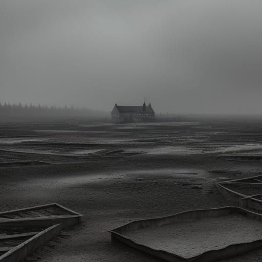 Buchenwald Concentration Camp Landscape in Realistic Digital...