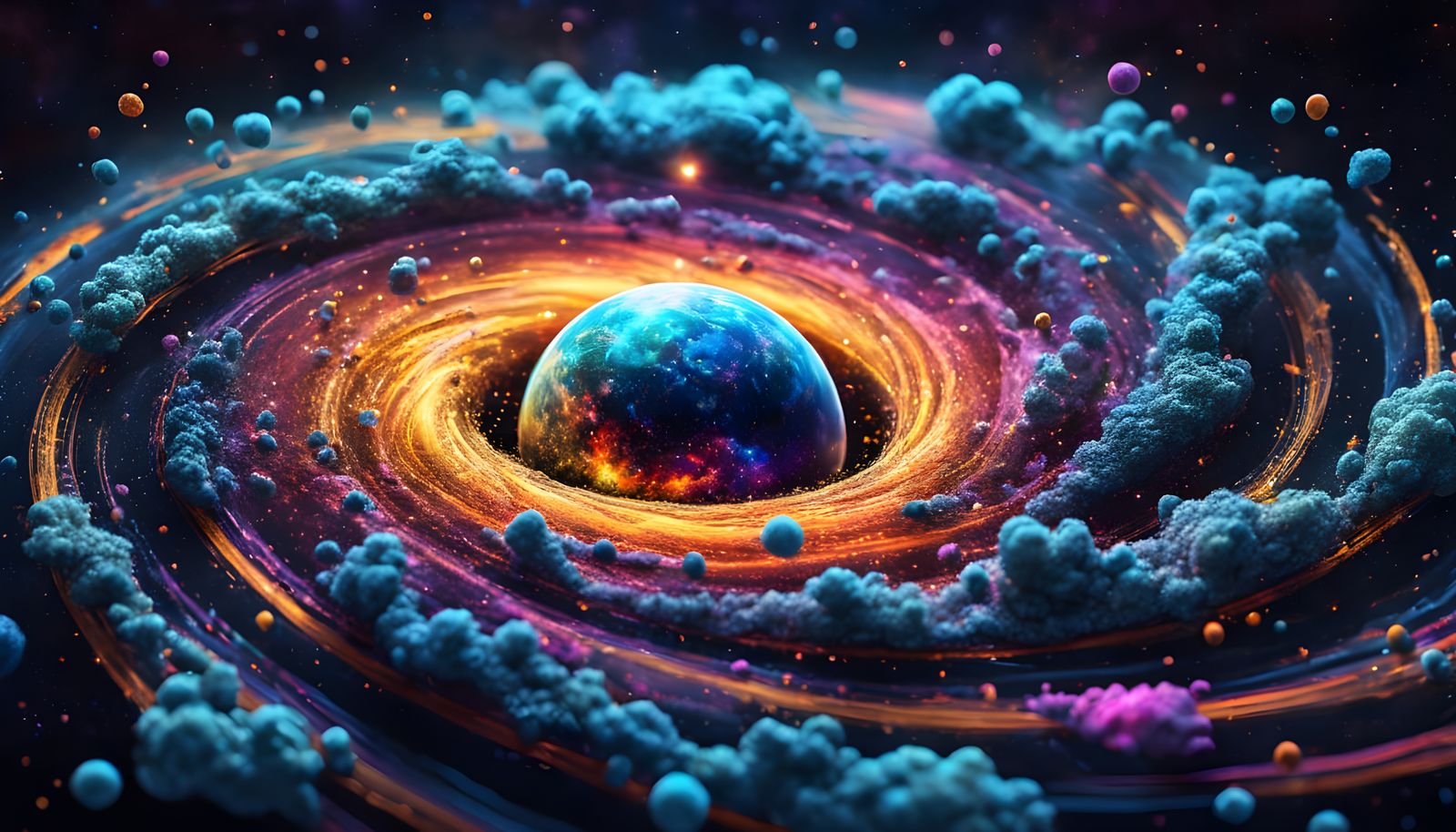 Universe in a Particle: Holographic Cosmic Astral Illustrati...