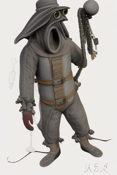 Plague Doctor in 1925 Diving Suit