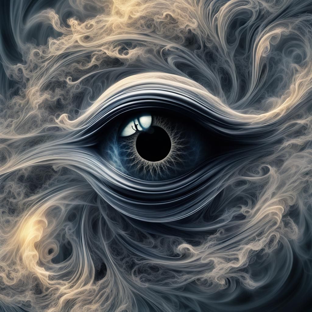 Surreal Smoke Forms Eye of Sauron