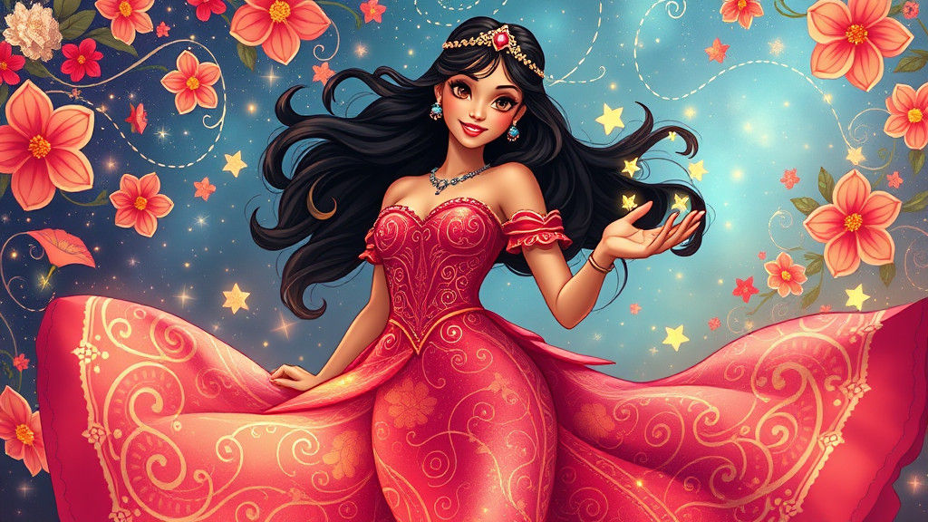 Princess Elena: Art Nouveau and Mexican Folk Art Fusion