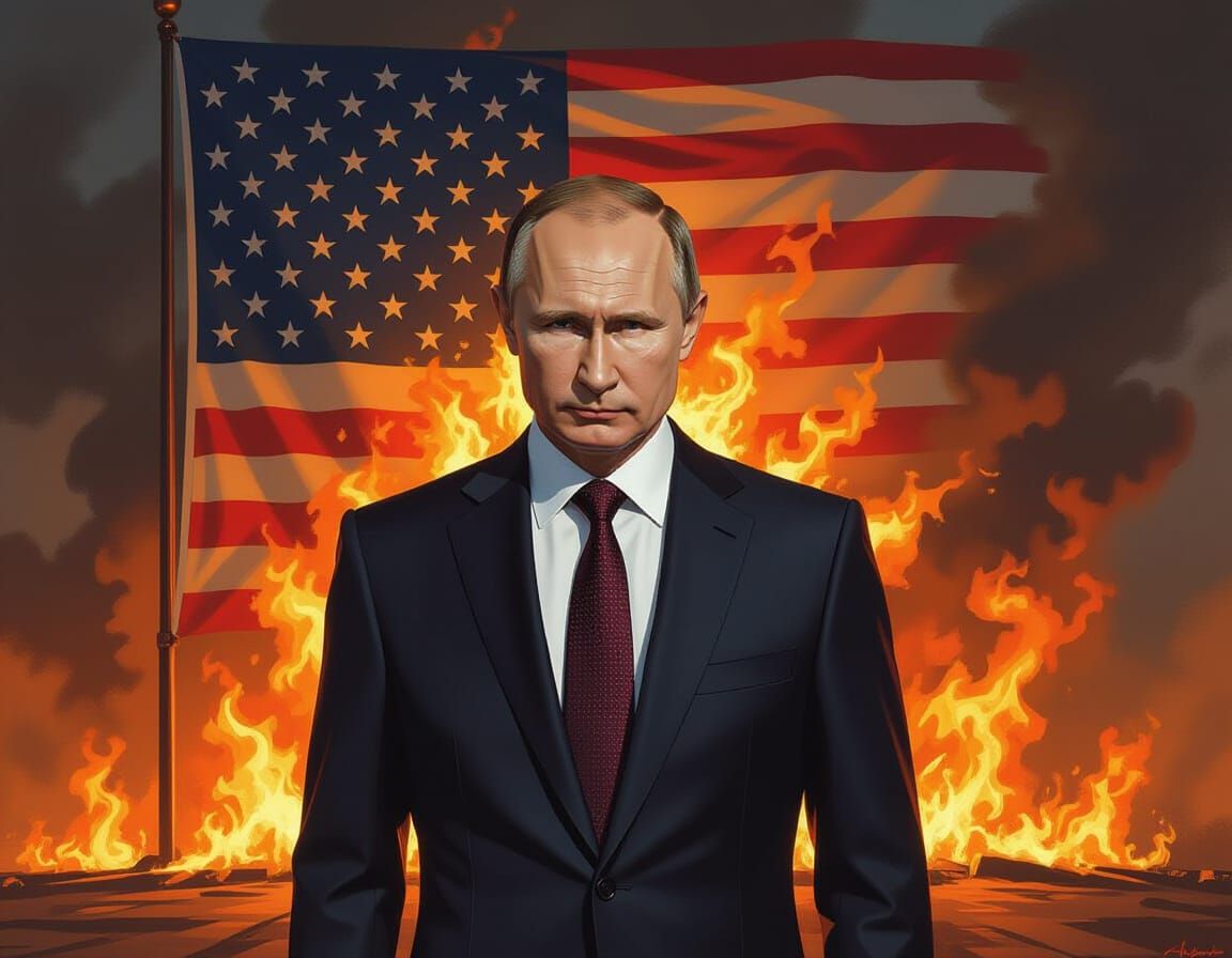 A photorealistic bring it on Trump